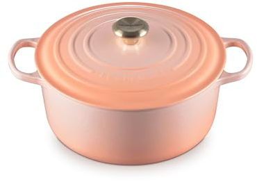 Le Creuset Enameled Cast Iron Signature Round Dutch Oven, 7.25 qt., Peche