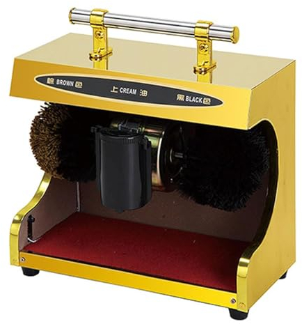 Cirage De Chaussures Électrique Capteur Automatique, Cireuse De Chaussures Commerciale en Acier Inoxydable, Kit De Machine De Cirage De Chaussures Entièrement Automatique pour Ménage Électrique