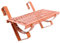 Durabern Dachtritt/Laufrost SET für Dachdeckung aus Dachziegel zum Einhängen | Premium Verzinkt (1, Ziegelrot - Ral 8004, 60 cm)