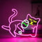 YUEYYNS Gato de Cerveza Letrero de Neón Luz de neón Alimentado por USB con interruptor Gato Letrero de iluminación Fiesta, bar, reunión, decoración de pared de habitación,Neón