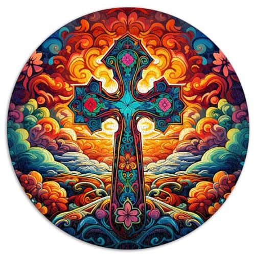 Puzzles Lernspiele Keltisches Kreuz Puzzle für Erwachsene 1000 67,5x67,5cm Lernpuzzle Familienaktivität Puzzles Lernspiele
