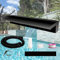 Weejian Teich Wasserfall Spillway Pool Brunnen Wasser Feature, Schwarze Edelstahl Brunnen im Freien, Schwimmbad Wasser Fluss Wasserfälle Kit für Garten Patio Teiche-60x20x10cm (KEIN Licht)