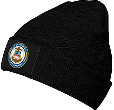 Ski Snow Hats United States Coast Guard Knit Large Baggy Cap Windproof Beanie Slouch Outdoor Cool Gadgets for Christmas, Camping, Fishing