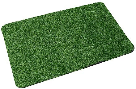 Parliky 1Stk Kunstrasen Teppiche im Freien Rasen Miniatur Mini-Teppich grüner Outdoor-Teppich kunstgras kunstgräser Staubschutzmatte willkommene Fußmatte Polypropylenfaser (Polypropylen)