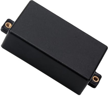 BESTonZON Metal Sealed Dual Coil Pickup Covers Gitarre Zubehör Robustes Metall Einfach Zu Montieren Ersatzteilset Für Gitarrenliebhaber Und Musiker Schwarz Modell