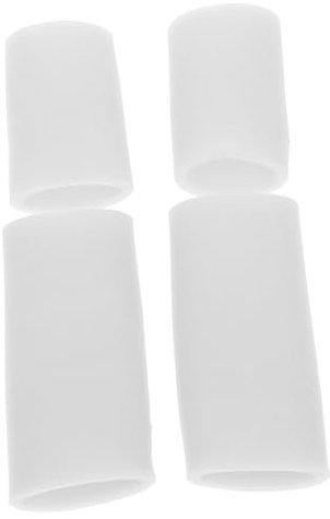 Didiseaon 2pairs Silicone Finger Caps Gel Finger Protectors Soft Thumb Covers for BBQ Kitchen Burn Tip Cover