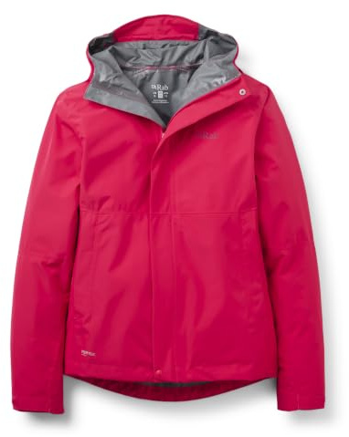 Rab Damen Daunenjacke - Leichter wasserdichter Kapuzenmantel zum Wandern & Trekking