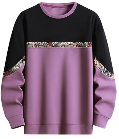 Herren Sweatshirt Basic Sweatshirt Rundhalsausschnit Herren Sweatshirt mit Vintage Print Sweatshirt mit Halbreißverschluss Pullover Langarm Farbvarianten in vielen Farben