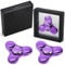 SCIONE Toupie à Main en Métal – Fidget Spinner Haute Vitesse pour Adultes & Enfants – Jouet Sensoriel Anti-Stress avec Capsules de Roulement Amovibles – Idéal pour Bureau, Salle de Classe (Violet)