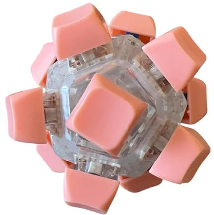 MagiDeal Keyboard Fidget,Sensory Toy Party Gift Mini Keyboard Clicker Finger Keyboard for Women Men,Students,Birthday,Work,Adults , Pink