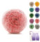 190g Farbverlaufsgarn Häkelgarn Baumwolle, 380m Super Leichte Gradient Bobbel Wolle Farbverlauf, Dicke Wolle Zum Häkeln Durchmesser:3mm,bunte Wolle (Erdbeerrot)