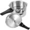 Holibanna Autocuiseur Cocotte Haute Pression Ergonomique Cuisson Sécurisée pour Gaz et Induction Pot de Cuisine avec Prise Rapide de Chaleur