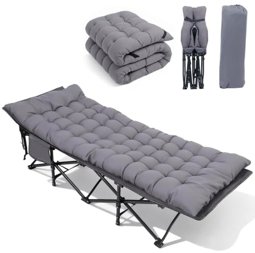 Sekey Feldbett Klappbar XXL, 190 x 71 x 35 cm überbreit, Campingbett | inkl. Matratze, verstärkte Stahlrohre und hochwertiges Oxford-Gewebe – ideal als Gästebett für Garten und Camping