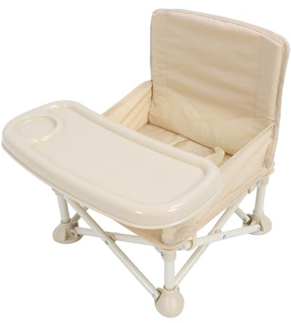 Hamwesh Tragbarer Babystuhl, Reise-Sitzerhöhung für Kleinkinder von 6 Monaten Bis 2 Jahren, Klappbarer Hochstuhl mit Tablett für Esstisch, Strand, Camping, Außenbereich