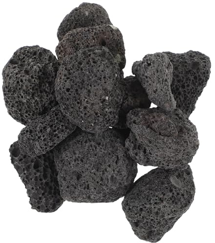 SWOOMEY Natural Volcanic Rock Lava Rock Bbq Decorative Stones for Fish Tank and Flower Pot Volcanic Stone Exquisitely Crafted for Wedding Floral Arrangements and Aquarium Décor