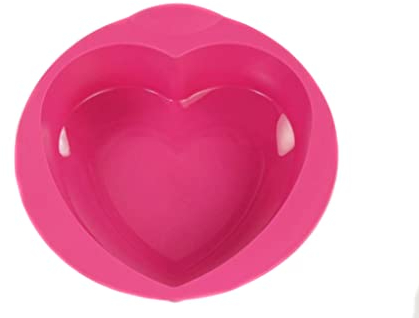 TUPPERWARE Backen Silikonform Herz pink Silikon Form Silikonherz Torte Easyplus
