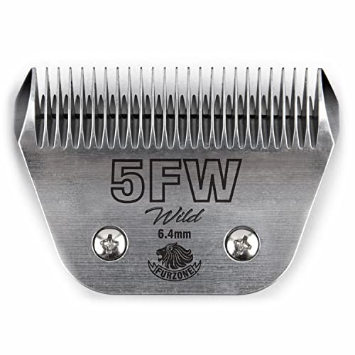 FURZONE Detachable Blade - Size 5FW Wide Blade 1/4, Made of Extra Durable Japanese Steel, Compatible with Most Andis, Oster, Wahl A5 Clippers