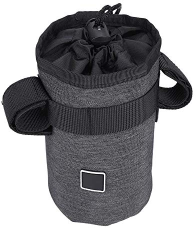 Termica Custodia Borsa per Bottiglia Acqua in Bicicletta Borsa Termica Tote Custodia per Ciclismo All'aperto Sport Arrampicata(Grigio scuro)