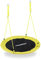 Relaxdays Columpio Jardín Nido de Altura Ajustable para Niños y Adultos, hasta 100 kg, Amarillo, ø 110 cm, Juventud Unisex