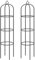 Faboer 2 x 1.9m Metal Garden Obelisk Climbing Plant Flowers Steel Frame Wgo Trellis Vines Floral Decor Yard Round Weather-Proof Metal