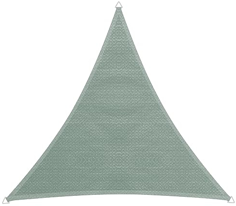 Windhager Sonnensegel Capri Dreieck 4 x 4 m (gleichschenkelig), Sonnenschutz für Garten & Terrasse, UV- und witterungsbeständig, olive