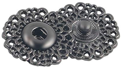 Healifty 10 Druckknöpfe zum Aufnähen, Metall, Druckknöpfe, Hosenbund, für Blazer, Anzüge, Mäntel, Uniform, Jacke, 30 mm