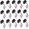 RUNCCI-YUN 15Pcs 3V 5V 9V 12V Active Piezo Summer,Elektronischer Summer,Mechanischer Summer 100 db （Mit Vibration）