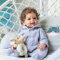 Zero pam 22 Zoll Reborn Baby Vollsilikon Junge 55 cm Weichkörper Kleinkind Babypuppe Wie Echtes Baby Pupprn Mit Blaue Augen