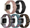 Charlam 5 Pack Nylon Armband Kompatibel mit Fitbit Versa 3/ Versa 4/ Fitbit Sense/ Sense2 Armband, Weiches Geflochtenes Nylon Sport Loop Ersatzarmband für Damen Herren, Mehrere Farben