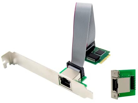 Allowish M.2 A+E Key port network card 1000m lan adapter 10/100/1000Mbps Gigabit Ethernet NIC Network Card Intel I210 chipset
