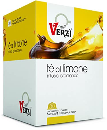 Caffè Verzì | Bevande in capsule compatibili Dolce Gusto| Confezione da 30 (The al limone)