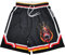 TPAZGHE Basketball-Shorts für Herren, Netzstoff, Fitnessstudio, Sport, Workout, Training, Kordelzug, Retro-Laufshorts mit Taschen, Schwarz, XX-Large