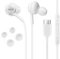 UrbanX 2021 Stereo Headphones for Samsung Note 10, Note 10+, Galaxy S10, S9 Plus, S10e, Galaxy S21, Galaxy S20 FE, Galaxy S20, with Microphone - Bundled with Carry Case - White