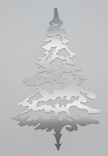 ARTTEC Weihmachtsbaum mini (Stecker) (30 cm Edelstahl) - hochwertige Gartendeko aus Metall - Edelstahldeko für Garten, Balkon & Terasse - Metall Gartenstecker - Made in Germany