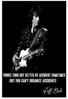RIPEX Klassisches Musik-Pop-Art-Poster, Jeff Beck, Leinwand, Poster, Wandkunst, Dekoration, Bild, Gemälde für Wohnzimmer, Schlafzimmer, Dekoration, ohne Rahmen, 20 x 30 cm