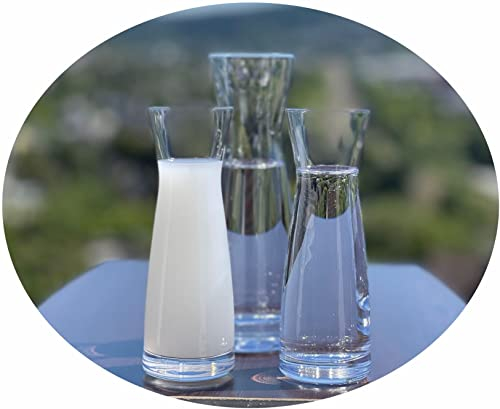Topkapi 200.381-3-tlg Gedeck-Set aus Glas für Raki/Ouzo “Ali Bey”, 2 Raki Ouzo Gläser und eine Karaffe, Bleifreies Kristallglas, Made in Germany