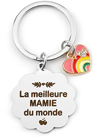 Cadeau Mamie,Cadeau Moins De 10 Euros,Cadeau Grand Mere,Cadeau Mamie Noel,Cadeau Fete Des Grand Meres,Porte Clés Mamie,Cadeau Anniversaire Mamie,Idee Cadeau De Noël Halloween Pour Mamie