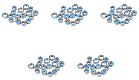 VENEKA 80PCS Gummiversiegeltes Kugellager-Kit für TT02 TT-02 TT02D TT-02D 1/10 RC Car Upgrades Teile ZubehöR