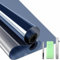 Qualsen Vinilo Adhesivo Cristal Vinilo Espejo para Ventanas Privacidad Anti UV Control del Calor Película de Unidireccional Reflectante Vinilos para Cristales （Azul-Plateado，90x200cm）