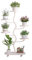 7-stufiger Pflanzenständer for den Innenbereich, hoher beweglicher Blumenständer mit Rädern, mehrere Präsentationsständer for Blumenkübel, Pflanzenregal-Topfhalter, for die Innendekoration im Hausgart