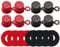 Ampper Top Post Plastic Battery Post Caps, Battery Post Terminal Cover Insulator Protector W/Washers for Car, Vehicle, RV and Boat (Cap, 4 Sets)