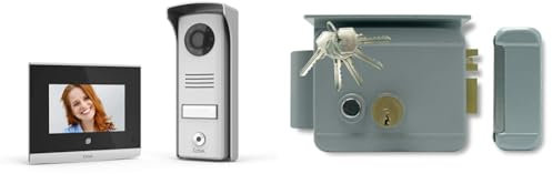 Extel - Visiophone - Extel Ecran 4 Pouces, Vision Nocturne LED Infrarouge & Serrure électrique - WE 5001/2 BIS, pour Ouverture Gauche ou Droite