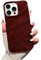 Svanove iPhone 15 Pro Max Case Curly Wavy Pattern Aesthetic Cute Wavy Shiny Protective Case for Women Girls Slim Thin Soft Flexible TPU Burgundy