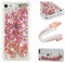 SIYOPINPFY Compatible avec Liquide Étui Coque pour iPod Touch 7 / iPod Touch 5/6, Coque Paillette Liquide Housse Glitter Transparente Protection Flexible Etui pour iPod Touch 7 - Love Rose YB
