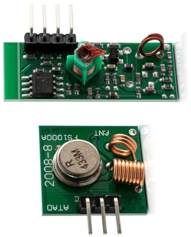 HeyNana Módulo Emisor y Receptor RF 433MHz Inalambrico Control Remoto Receiver