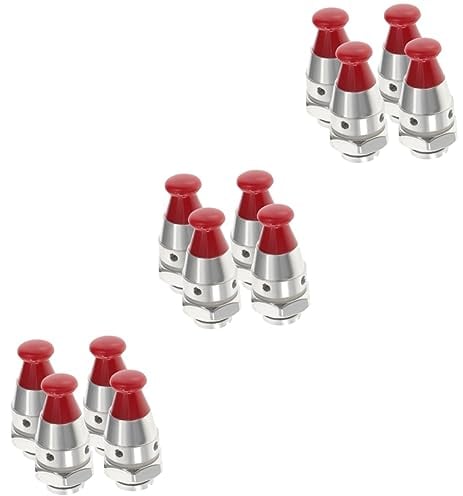 OSALADI 12 Pcs Pressure Cooker Safety Valve Keychain Tweezers Pressure Cooker Exhaust Valve Jiggers Pressure Cooker Accessories Exhaust Valve for Pressure Cooker Pressure Canner Weight Frp