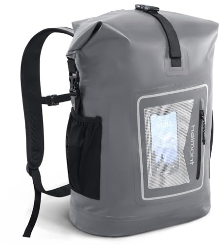 Haimont Wasserdichter Dry Bag 30l - Roll Top Rucksack mit gepolstertem Tragegurt, wasserdichte Tasche für Wassersport, Fahrrad Rucksack, Trekking, Surfen, Rafting, Angeln