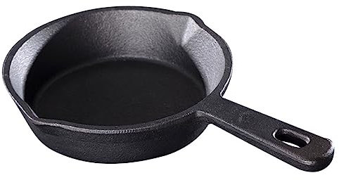 Amosfun 1 Pc Wok Redondo De Hierro Plato Horno Wok Sartén De Hierro Wok Antiadherente Wok Para Freir Antiadherente Black