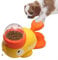 Petmotion - Mangeoire interactive en forme de canard jaune – Jouet à alimentation lente pour chiens et chats | Distributeur de friandises amusant pour petits animaux de compagnie | Durable et non