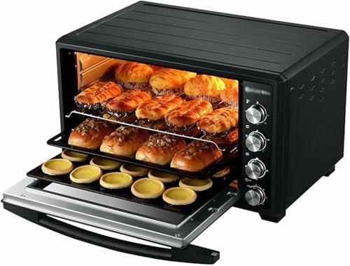 Electric Oven Air Fryer Combo, 40L Capacity, 60min Timer, Built-in Baking Light, 90℃~230℃ Temperature Control, Toaster Oven for Toasting, Baking, and Broiling